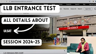 All details about ULSAT exam 202425 LLB entrance exam for UPES [upl. by Sanger]