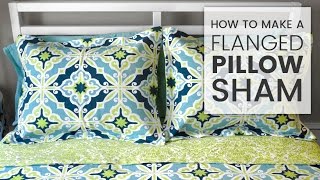 How to Make a Flanged Pillow Sham [upl. by Ylecic]