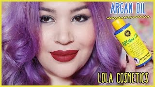 ÓLEO ARGANPRACAXI ARGAN OIL  LOLA COSMETICS NoLow Poo [upl. by Ev]