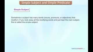 What are Simple Subjects amp Simple Predicates Grammar for Kids [upl. by Mil307]