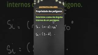 Determine a soma dos ângulos internos de um pentágono shorts [upl. by Neetsirhc371]