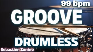 Groove Drumless Track 99 bpm  Groovy Drummers Jam [upl. by Hsotnas583]