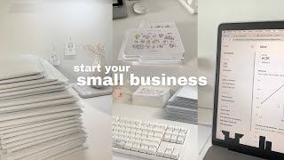 how to start a SUCCESSFUL small business in 2024 🌷📦 the ULTIMATE guide advice everything i learned [upl. by Ynaittirb]