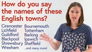 How to pronounce British towns amp cities HAM BURY WICH MOUTH [upl. by Eidnas]