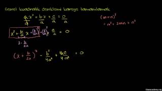 Delta Formülünde Kareye Tamamlama Matematik  Cebir [upl. by Udele]