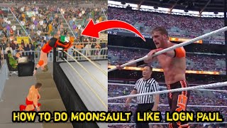 How to do moonsault like Logan Paul in Wrestling Empire  tips and tricks [upl. by Nylidnarb498]