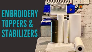 Embroidery Stabilizer amp Toppers Guide  Machine Embroidery for Beginner’s Series Part 3 [upl. by Vorfeld]