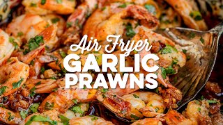 Air Fryer Garlic Prawns Shrimp Gambas Pil Pil style  Supergolden Bakes [upl. by Leen333]