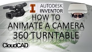 Animate Camera 360 Turntable Inventor Studio  Autodesk Inventor [upl. by Azral655]