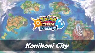 Konikoni City Slow ver  Pokemon Sun and Moon OST [upl. by Akcinehs]