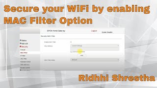 How to enable MAC Address Filter option on SubiSu Wifi from your phone [upl. by Anemolif507]