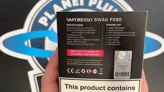 Vaporesso Swag PX80 unboxing amp Setup Guide [upl. by Schertz746]