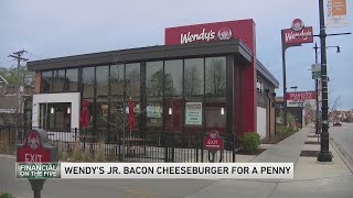 Wendys offering 1cent Jr Bacon Cheeseburgers for a whole week [upl. by Solrac]