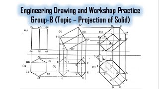 Example45 Projection of Hexagonal Prism [upl. by Adilen56]