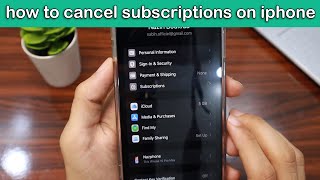 How to Cancel Subscriptions on iPhone Step by Step [upl. by Tobi341]