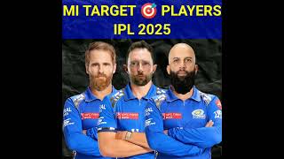 MI TARGET PLAYERS IPL 2025 cricket shorts [upl. by Eelyahs]