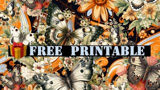 Free printable 🦋🎁 Friday freebie free printables craft [upl. by Ahcropal]