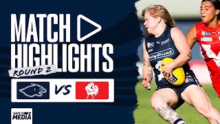 SANFLW  South Adelaide vs North Adelaide Highlights  Round 2 2022 [upl. by Rases]