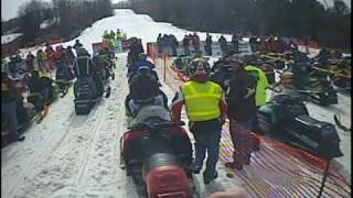 Ski Sawmill Snowmobile Hill Climb Justins Run [upl. by Atterual564]