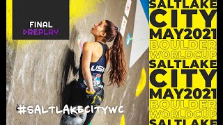 IFSC World Cup Salt Lake City 2021  Boulder finals [upl. by Lionel]