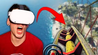 Riding a Roller Coaster In VR Is TERRIFYING Epic Roller Coasters [upl. by Arracat373]