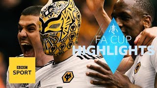 Highlights Watford 32 Wolves  FA Cup  BBC Sport [upl. by Ahsats]