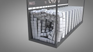 Collision Simulation  CINEMA 4D  ❤️ C4D4U [upl. by Ahsimek773]