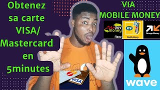 Comment Acheter Une Carte de Crédit Virtuelle MasterCard en 5minutes 100 MOBILE MONEY [upl. by Etem]