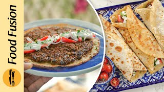 Turkish Lahmacun Recipe by Food Fusion [upl. by Lundberg310]