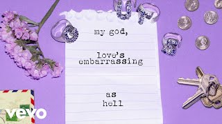 Olivia Rodrigo  love is embarrassing Official Lyric Video [upl. by Nahshon]