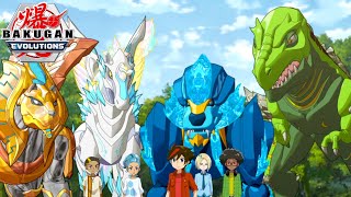 The Bakugan Return  Bakugan Evolutions Ep 1  ALL main Bakugan Trox Pegatrix Hydorous amp Pharol [upl. by Web415]