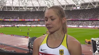 WCH 2017 London  Gina LuckenKemper GER 100 Metres Heat 1 [upl. by Annmaria]