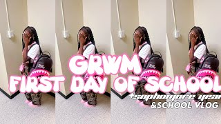 GRWM FIRST DAY OF SCHOOL  SCHOOL VLOG sophomore edition [upl. by Frangos63]