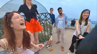 Ragazzo ITALIANO Sorprende Turisti CINESI Parlando MANDARINO Perfetto [upl. by Nnylarej]