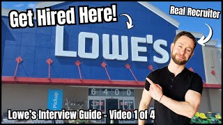 Lowe’s Interview Questions and Answers  How to Get a Job at Lowe’s [upl. by Kilar598]