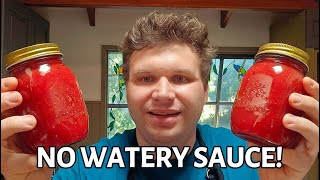 How To Easily Make Tomato Sauce From Fresh Tomatoes [upl. by Ennayr]