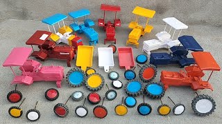 Mini Swaraj tractor frent and back yellow tyres fitting Diy Tractor Video [upl. by Tloc]