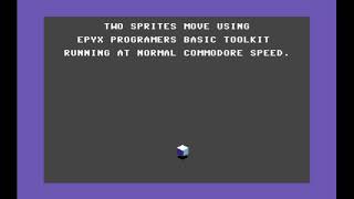 Moving two Sprites with Epyx Toolkit BASIC [upl. by Lletram847]