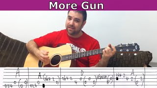 Tutorial More Gun Team Fortress 2 Engineers Theme  Guitar Lesson w TAB [upl. by Kingsley]