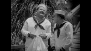 Laurel And Hardy  scene from Men O War  Naughty Naughty [upl. by Meisel]