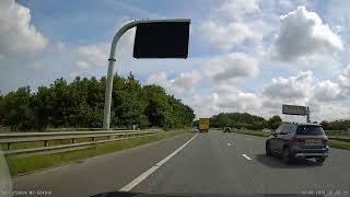 UK Motorways  Oswestry to Lancaster  video 2  A55M53 at Chester to M6 [upl. by Whittemore]