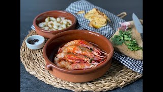 Receta de Gambas de Villajoyosa Al Ajillo l elblogdeceleste [upl. by Airtal974]