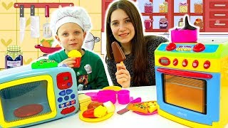 Simone Piccolo Chef Giochi Di Cucina Per Bambini Con Forno Giocattolo [upl. by Adnuahsal]