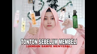 BATTLE TONER UNTUK KULIT SENSITIVE BERJERAWAT  REVIEW  THE BODY SHOP  NACIFIC  BENTON  MAMONDE [upl. by Cheke820]