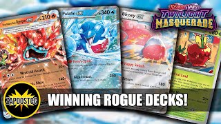 Winning Rogue Decks From Twilight Masquerade  Ogerpon ex Blissey ex Palafin ex Pokemon TCG [upl. by Ebbarta]