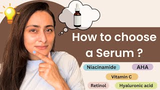 How to choose a serum त्वचा के डॉक्टर का सुझाव  Oily skin Dry skin Acne  Sensitive skin [upl. by Lennej]