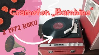 Gramofon Bambino 3quot z 1972 roku PRL [upl. by Seka]