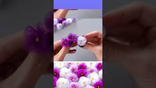 how can we make tissueribbon flowers fr hairpinshairbandNetfrock paitycoat dressesdiyviralvideo [upl. by Ayila]