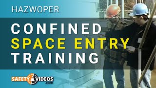 HAZWOPER Confined Space Entry Training from SafetyVideoscom [upl. by Nnod922]