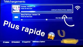 Tuto booster la vitesse de téléchargement des jeux sur ps4ps5 [upl. by Atsirak802]